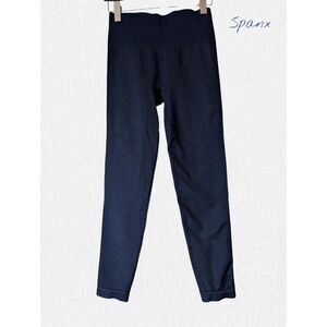 SPANX Seamless High Rise Shaping Leggings Navy Gray Compression  Sz M